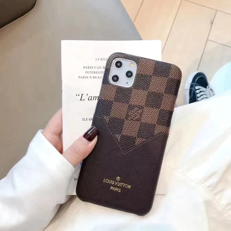 LV iPhone Card Wallet Cases - EliteCaseHub