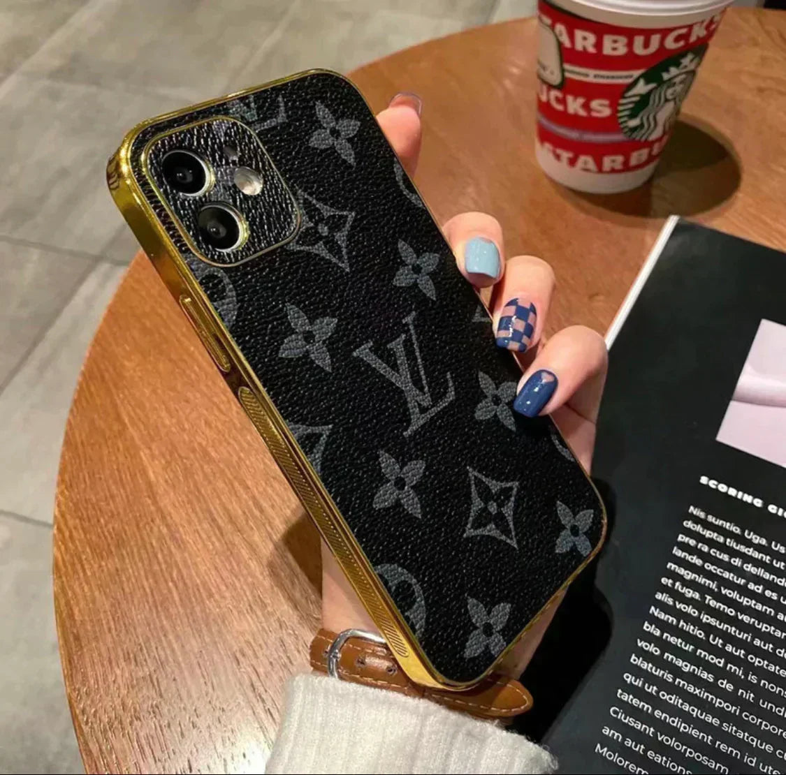 LV gold iPhone Cases - EliteCaseHub