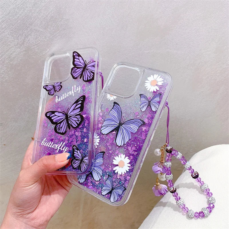 Purple Butterfly iPhone Cases