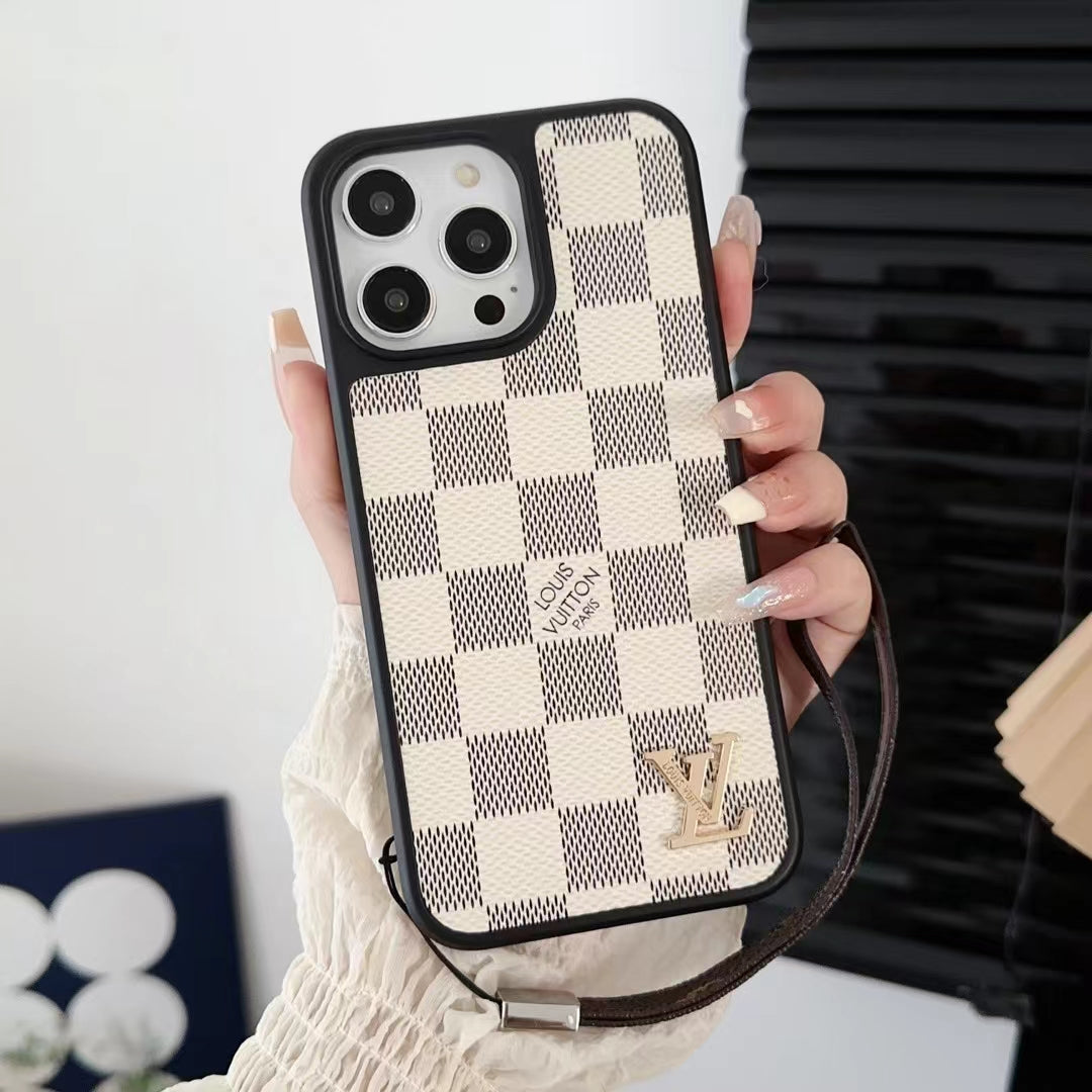 Leather Lv  iPhone Case