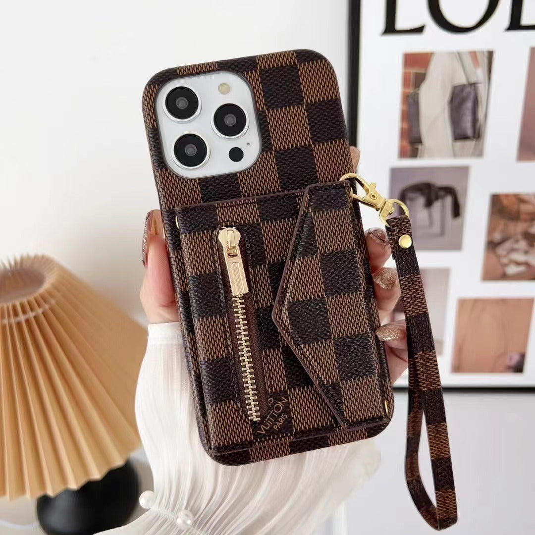 NEW IPHONE LV  GUCCI LEATHER WALLET PHONE CASE