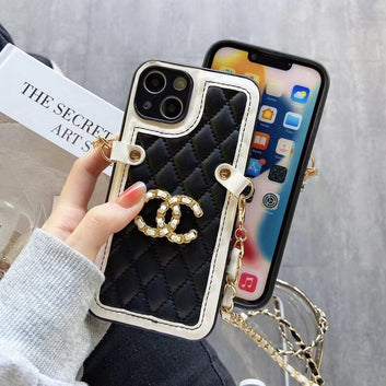 Leather Chanel iPhone Case