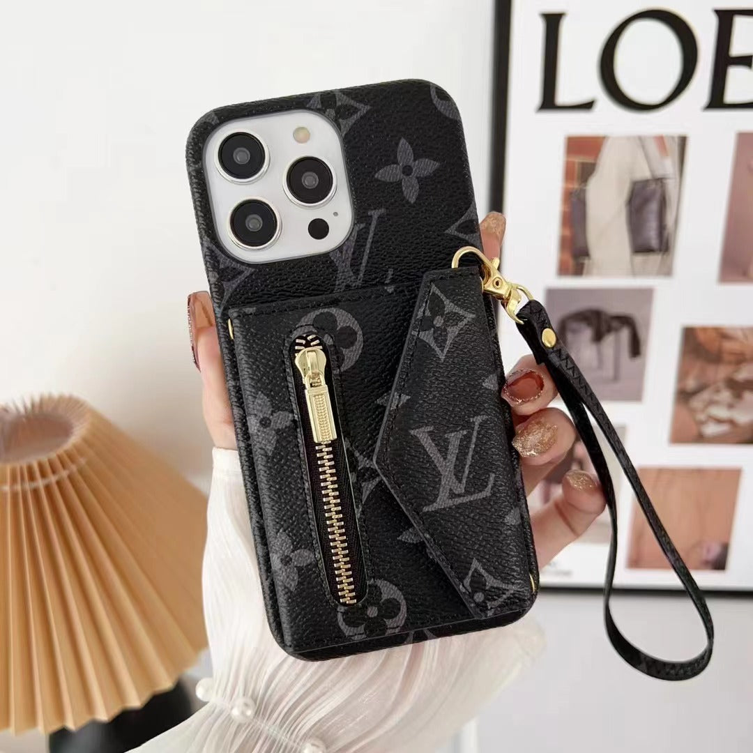 NEW IPHONE LV  GUCCI LEATHER WALLET PHONE CASE