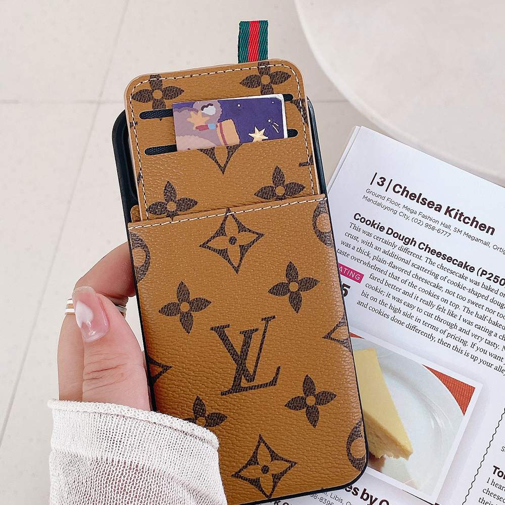 3 IN 1 LUXURY WALLET AND IPHONE CASE WITH AIRPODS CASE